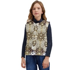 Opulent Essence Print Kid s Button Up Puffer Vest	 by dflcprintsclothing