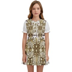 Opulent Essence Print Kids  Sweet Collar Dress by dflcprintsclothing