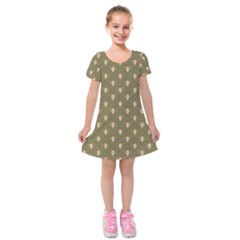 Camping Is Fun! Kids  Short Sleeve Velvet Dress