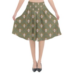 Camping Is Fun! Flared Midi Skirt by GeekLover