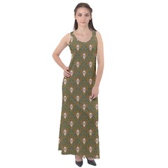 Camping Is Fun! Sleeveless Velour Maxi Dress by GeekLover