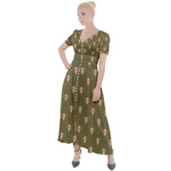 Camping Is Fun! Button Up Short Sleeve Maxi Dress by GeekLover