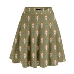 Camping Is Fun! High Waist Skirt by GeekLover