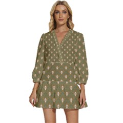 Camping Is Fun! V-neck Placket Mini Dress by GeekLover