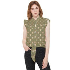 Camping Is Fun! Frill Detail Shirt by GeekLover