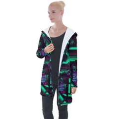 Beamed Longline Hooded Cardigan by MRNStudios