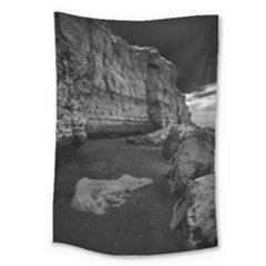 Timeless Shores, Las Grutas Beach, Rio Negro, Argentina Large Tapestry by dflcprintsclothing