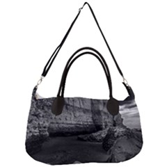 Timeless Shores, Las Grutas Beach, Rio Negro, Argentina Removable Strap Handbag by dflcprintsclothing