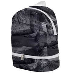 Timeless Shores, Las Grutas Beach, Rio Negro, Argentina Zip Bottom Backpack by dflcprintsclothing