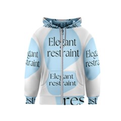 Elegant Restraint 20240825 172511 0000 Kids  Zipper Hoodie