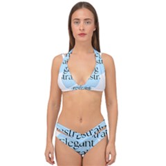 Elegant Restraint 20240825 172511 0000 Double Strap Halter Bikini Set