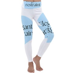 Elegant Restraint 20240825 172511 0000 Kids  Lightweight Velour Classic Yoga Leggings by deewansh