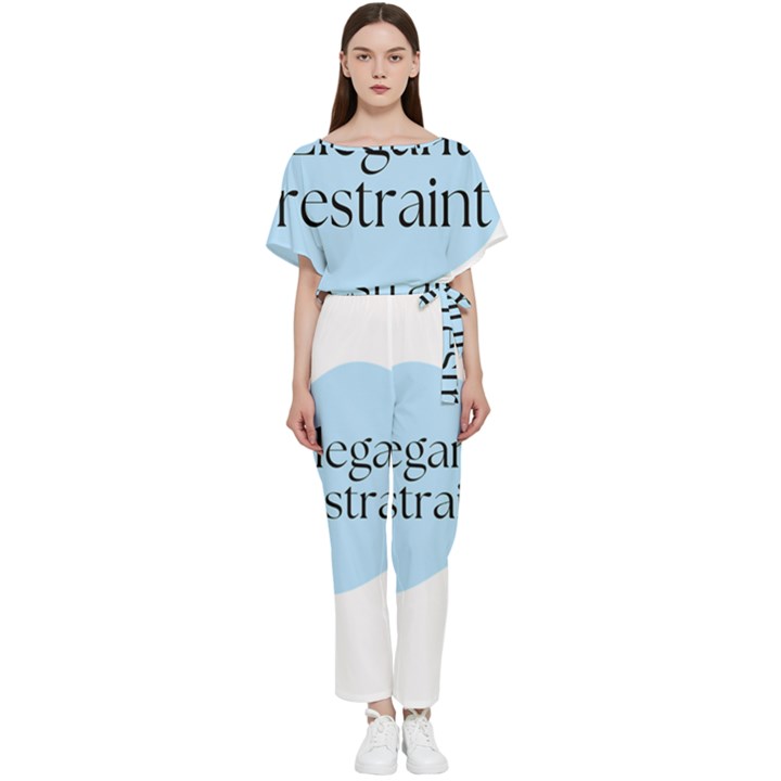 Elegant Restraint 20240825 172511 0000 Batwing Lightweight Chiffon Jumpsuit