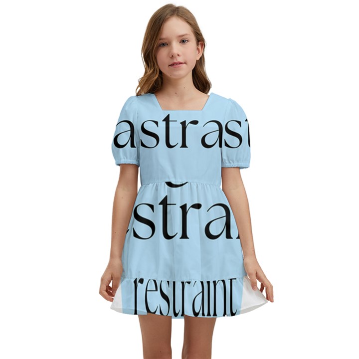 Elegant Restraint 20240825 172511 0000 Kids  Short Sleeve Dolly Dress