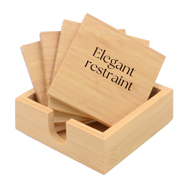 Elegant Restraint 20240825 172511 0000 Bamboo Coaster Set