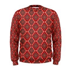 Illustrations Ajrak Abstract Design Pattern Men s Sweatshirt