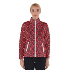 Illustrations Ajrak Abstract Design Pattern Women s Bomber Jacket