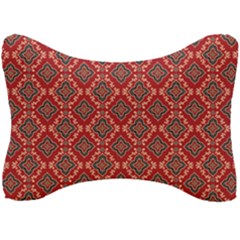 Illustrations Ajrak Abstract Design Pattern Seat Head Rest Cushion by Apenda