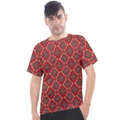 Illustrations Ajrak Abstract Design Pattern Men s Sport Top by Apenda