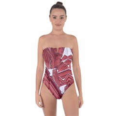 Monument State History Museum Building Tie Back One Piece Swimsuit by Apenda