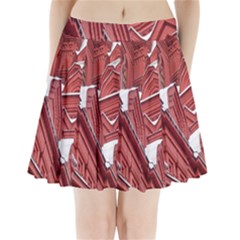 Monument State History Museum Building Pleated Mini Skirt by Apenda