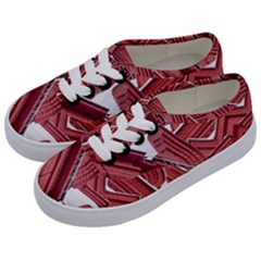 Monument State History Museum Building Kids  Classic Low Top Sneakers by Apenda