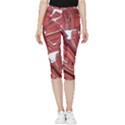 Monument State History Museum Building Inside Out Lightweight Velour Capri Leggings  View3