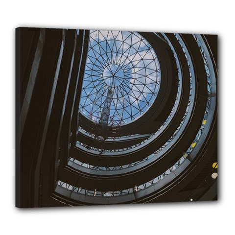 Building Ceiling Structure Dome Canvas 24  X 20  (stretched) by Apenda