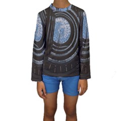 Building Ceiling Structure Dome Kids  Long Sleeve Swimwear by Apenda