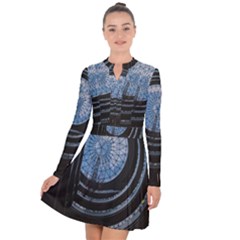 Building Ceiling Structure Dome Long Sleeve Panel Dress