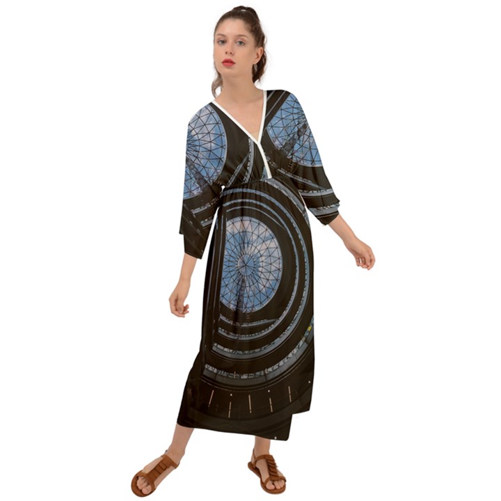 Building Ceiling Structure Dome Grecian Style  Maxi Dress