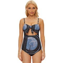 Building Ceiling Structure Dome Knot Front One-piece Swimsuit by Apenda