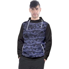 Aliens Entrails ¨c Dark Blue Print Pattern Design Men s Pullover Hoodie by dflcprintsclothing