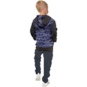 Aliens Entrails – Dark Blue Print Pattern Design Kids  Hooded Pullover View2