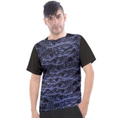 Aliens Entrails – Dark Blue Print Pattern Design Men s Sport Top by dflcprintsclothing