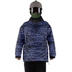 Aliens Entrails – Dark Blue Print Pattern Design Men s Ski And Snowboard Waterproof Breathable Jacket by dflcprintsclothing