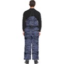 Aliens Entrails – Dark Blue Print Pattern Design Men s Front Zip Ski And Snowboard Bib Pants View4