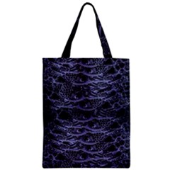 Alien Entrails Dark Print Design Zipper Classic Tote Bag