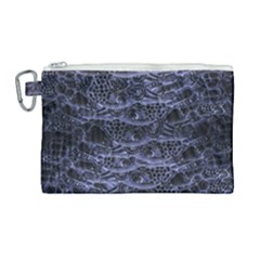 Alien Entrails Dark Print Design Canvas Cosmetic Bag (large)