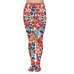 Colorfuleclecticfloralpattern Tights