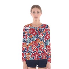 Colorfuleclecticfloralpattern Women s Long Sleeve T-shirt