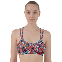 Colorfuleclecticfloralpattern Line Them Up Sports Bra