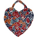 Colorfuleclecticfloralpattern Giant Heart Shaped Tote View2