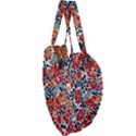 Colorfuleclecticfloralpattern Giant Heart Shaped Tote View3