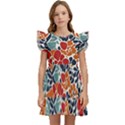 Colorfuleclecticfloralpattern Kids  Winged Sleeve Dress View1