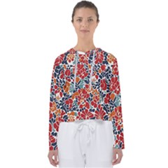 Colorfuleclecticfloralpattern Women s Slouchy Sweat