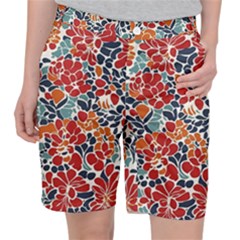 Colorfuleclecticfloralpattern Women s Pocket Shorts by BellaVistaTshirt02