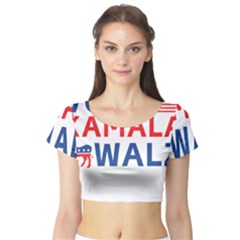 Vote Kamala Walz Short Sleeve Crop Top by Safari