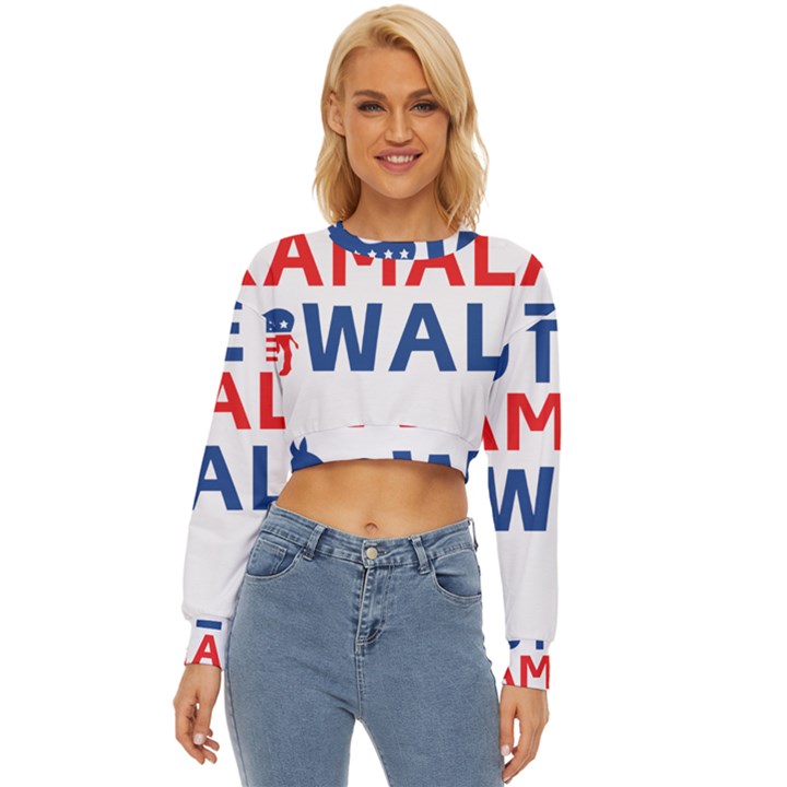 Vote Kamala Walz Lightweight Long Sleeve Sweatshirt