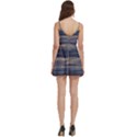 Twilight Serenade Print Body Wrap Sleeveless V-Neck Mini Dress View4